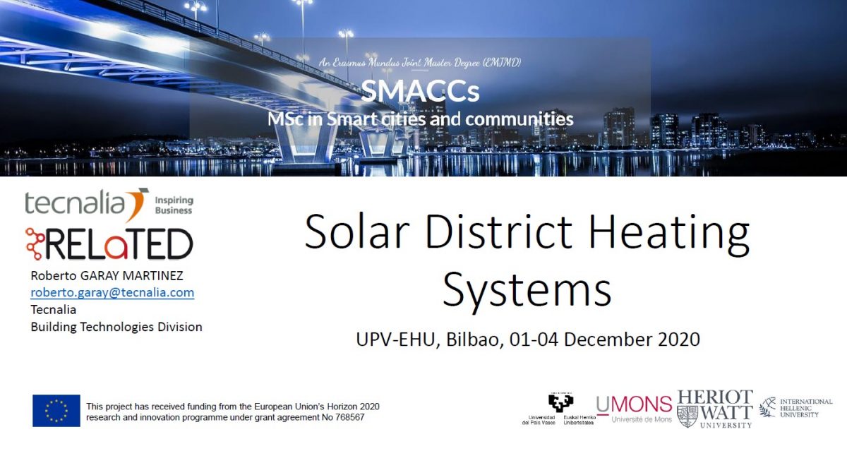 Master SMAACs. Sistemas Solares en District Heating
